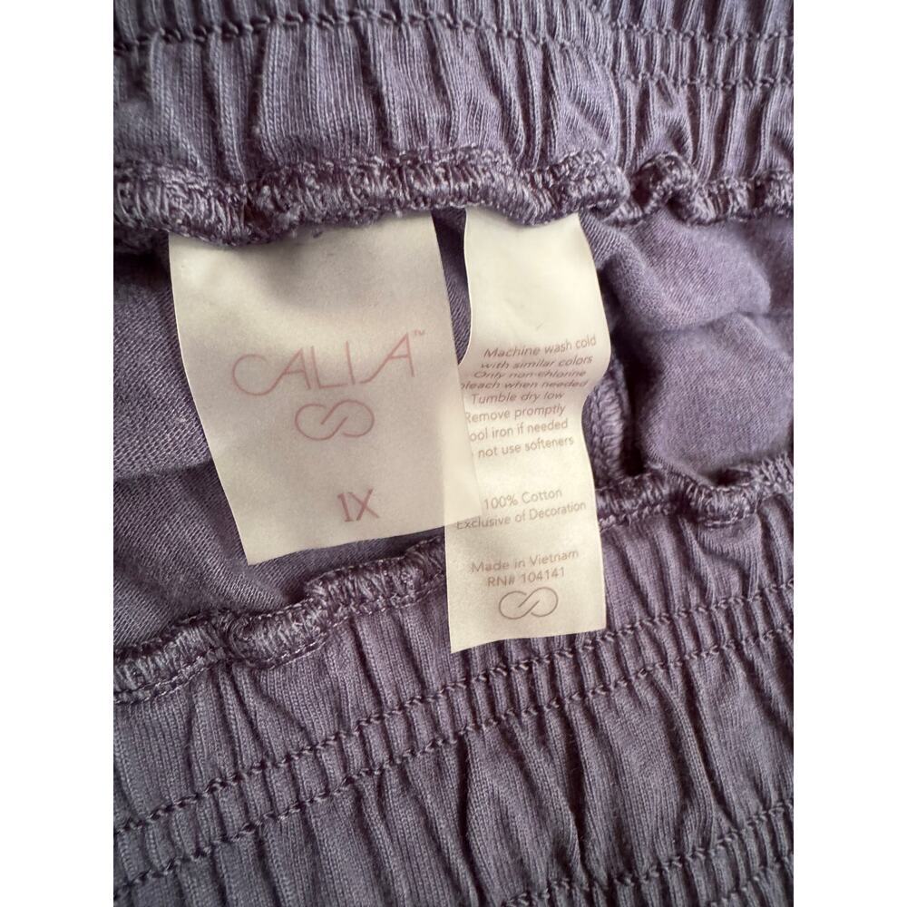 Calia hi rise cotton weekender journey collection shorts in navy size 1x - Picture 4 of 10